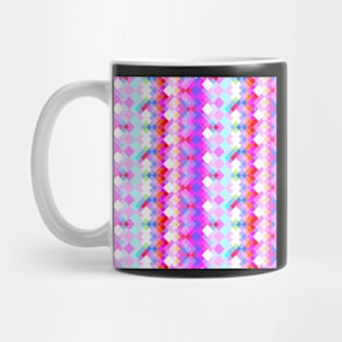 Pixels in pink and blue Mug